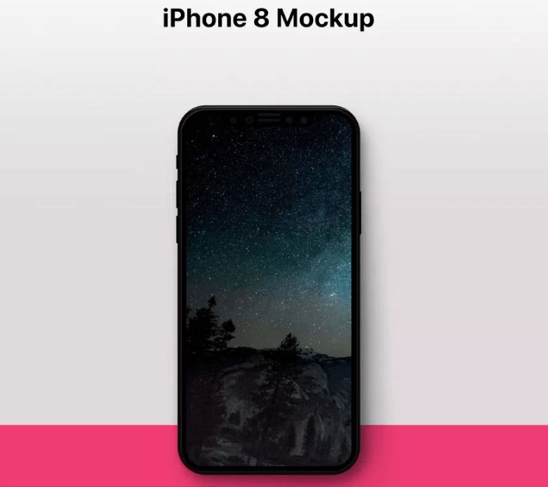 Iphone 8, iphone 7 plus, apple iphone, free background images, red background. 25 Best Iphone 8 Mockups And Templates For Free Download Psd Sketch By Trista Liu Ux Planet