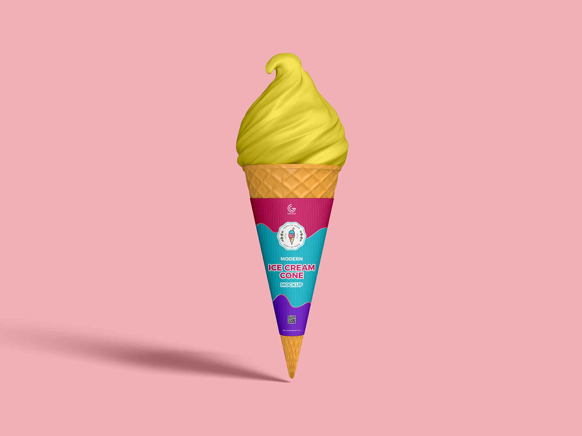 Reduces napkin usage (control costs) 35 Best Ice Cream Cone Mockup Templates Graphic Design Resources