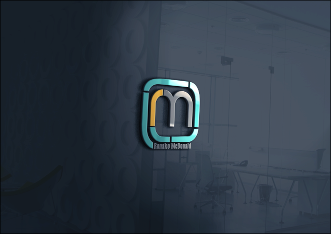 JPG Embossed logo mockup on wall. 3d Glass Logo Mockup Download Free Mock Up
