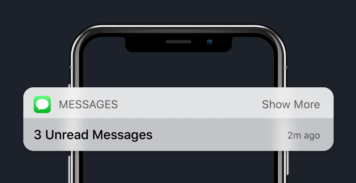 You can create your lifelike iphone text message by using the name, date, time, message fields. Designing A Better Notification Experience For Ios By Sandor Gyuris Ux Collective