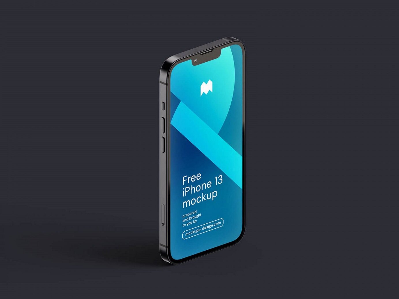 A free sample mockup (take a look at the full premium bundle) of the front and back of an iphone 13 shown in an isometric view. 6 Free Realistic Iphone 13 3d Rendered Mockup Psd Set Template