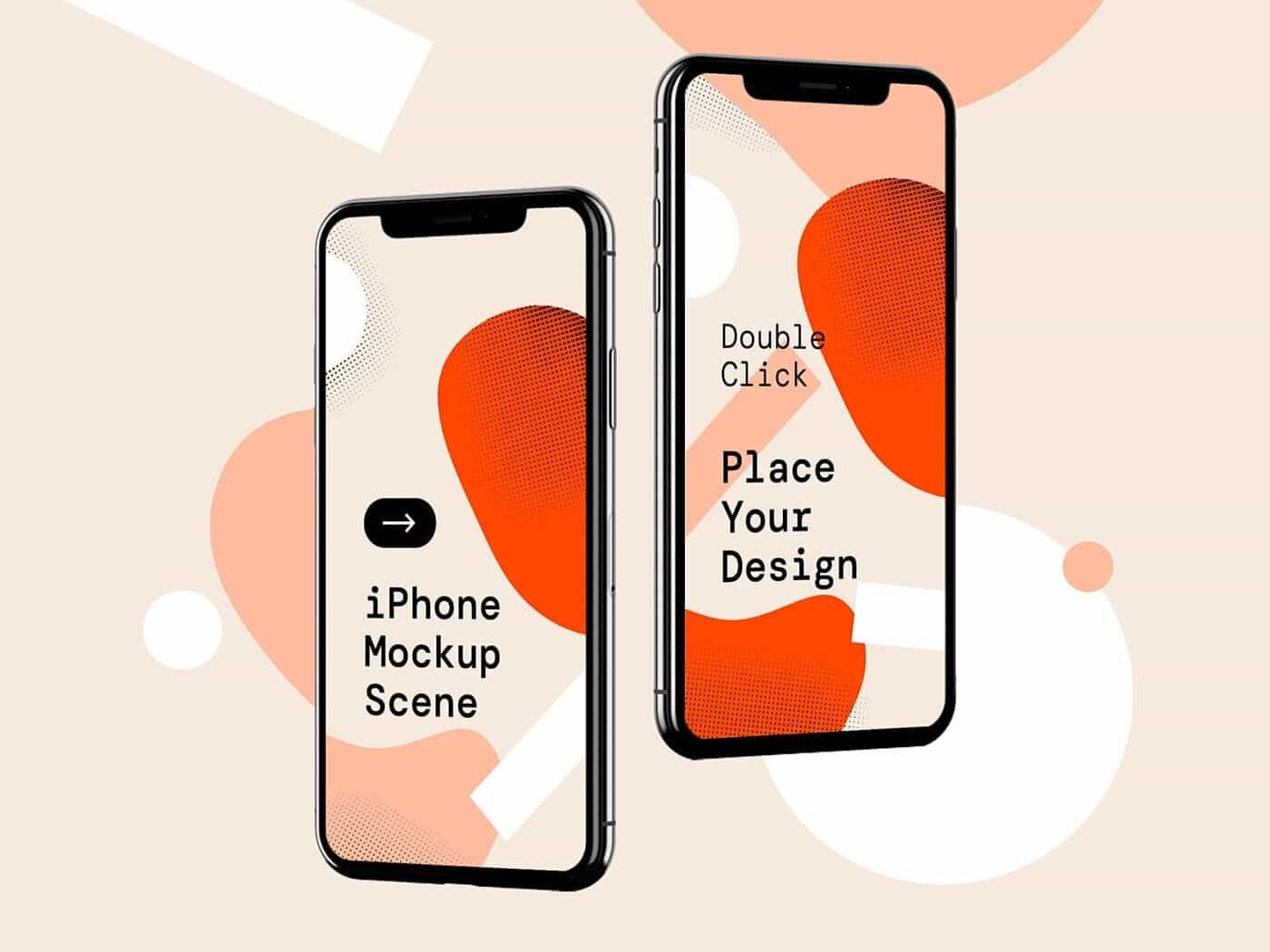 You likely check your phone while behind the desk quite frequently. Free Iphone X Mockup Template
