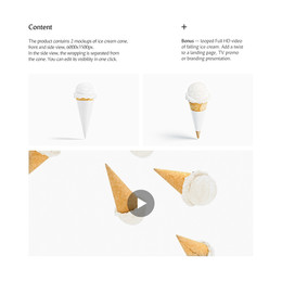 Ice cream gelato cup psd mockups. Ice Cream Cone Mockup Mock Up By Rebrandy For Photoshop Purchase Download And Use