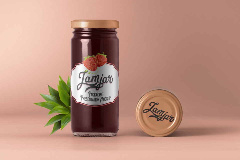 37+ Download Jam Jar Mockup Free PSD