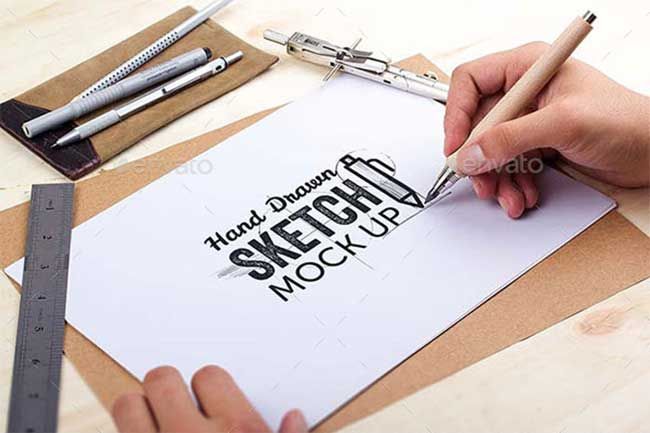 18+ Download Logo Sketch Mockup Free Psd&nbsp;PSD
