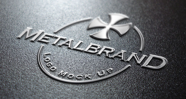 34+ Download Metal Logo Mockup Psd Free&nbsp;PSD