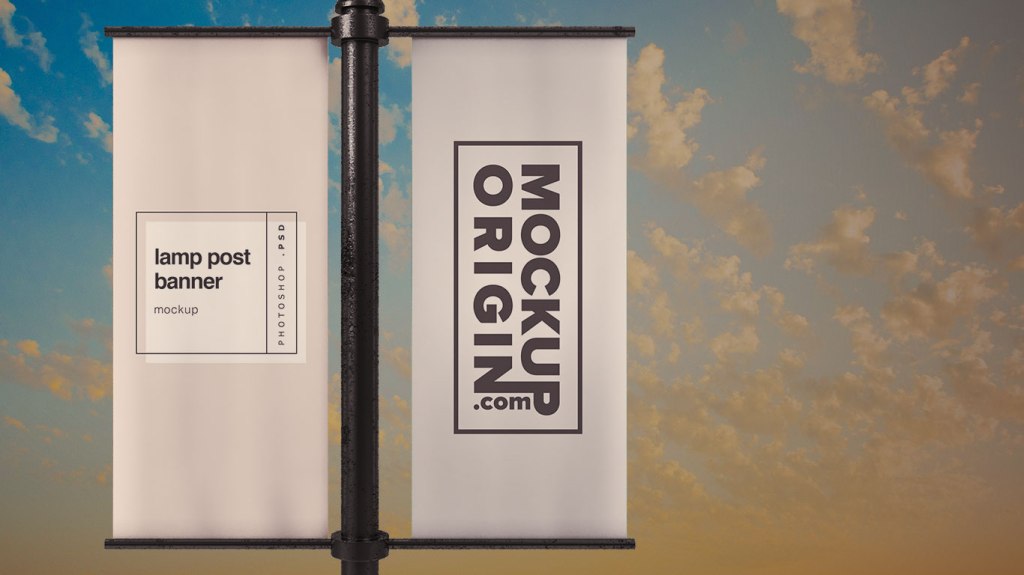 21+ Download Lamp Post Banner Mockup Free&nbsp;PSD