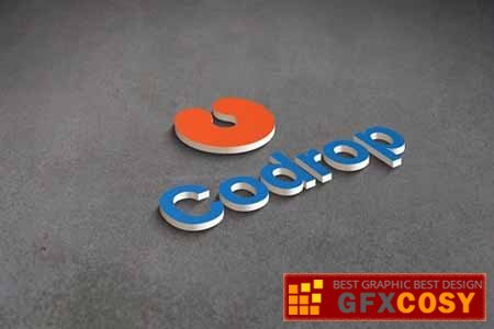 16+ Download 3D Logo Mockup Free Psd&nbsp;PSD