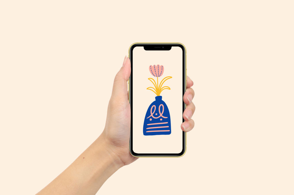 35+ Download Iphone On Hand Mockup&nbsp;PSD