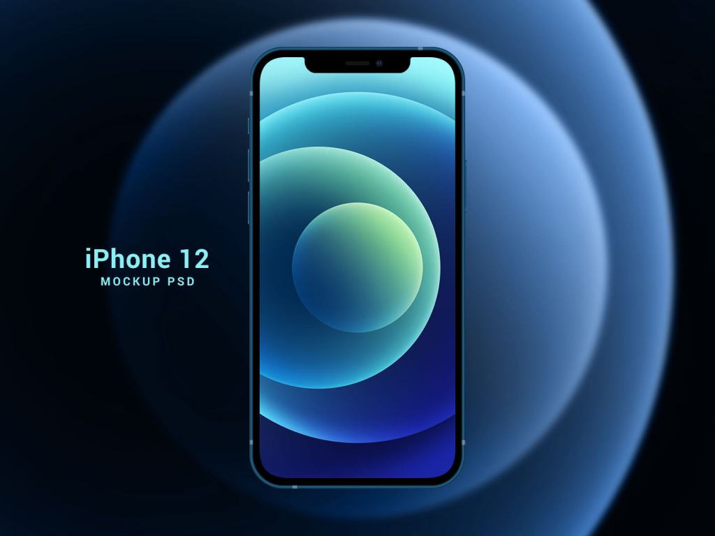26+ Download Iphone 12 Blue Mockup&nbsp;PSD