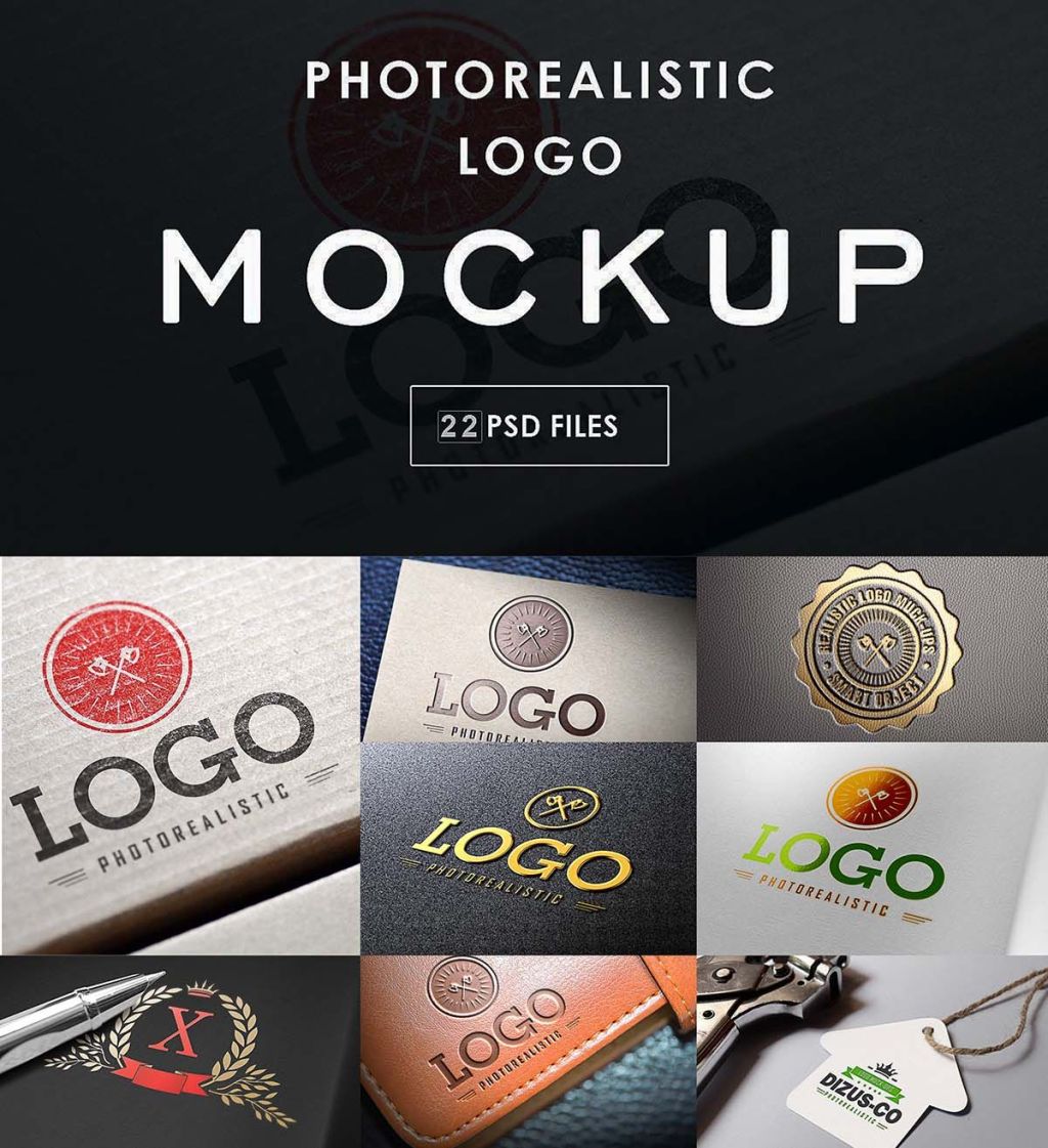 46+ Download Logo Mockups Bundle Free Mockup&nbsp;PSD