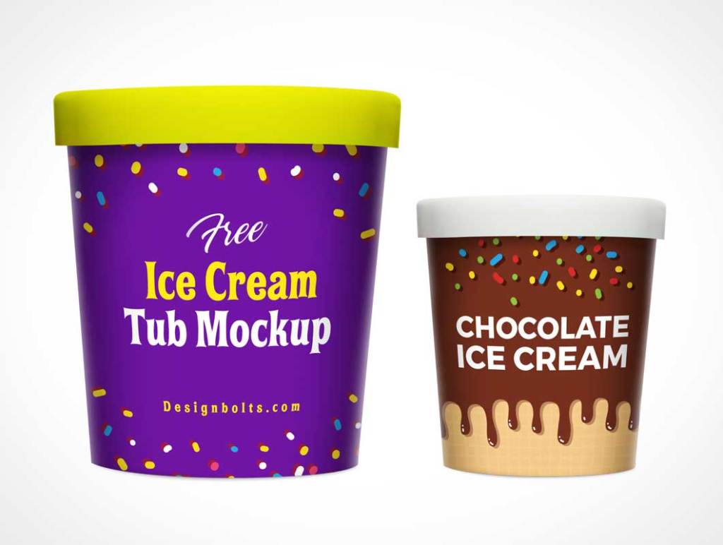12+ Download White Ice Cream Mockup&nbsp;PSD