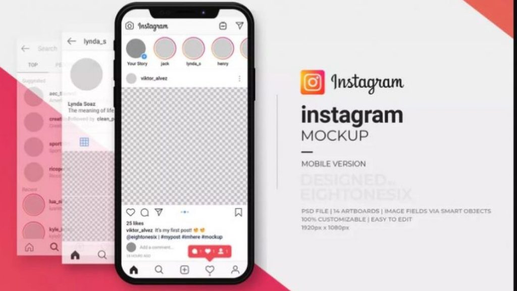 48+ Download Iphone Instagram Post Mockup&nbsp;PSD