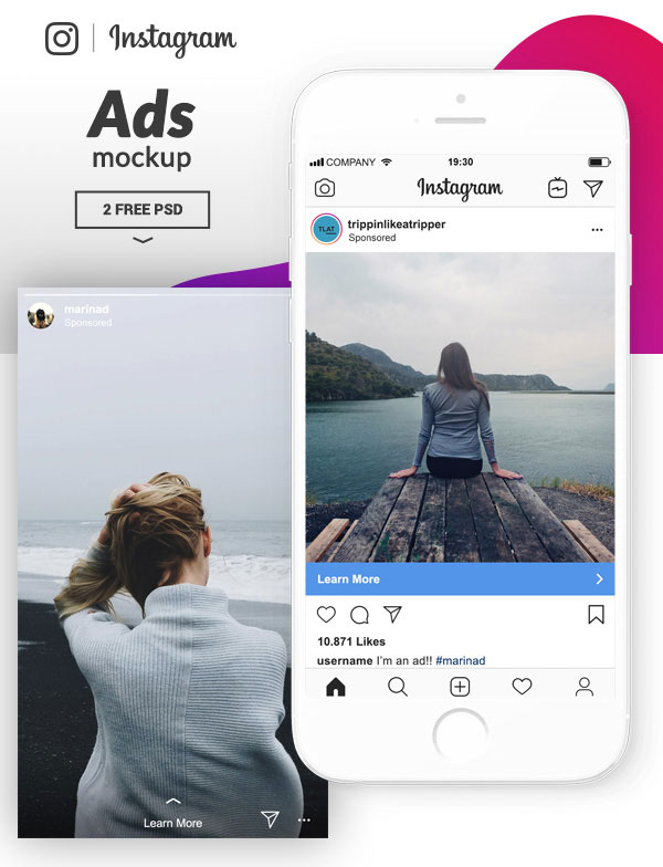 12+ Download Iphone Instagram Story Mockup Free&nbsp;PSD